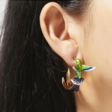 Pendientes Goteo Colibrí Adorable