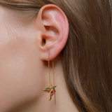 Pendientes Retro con Pájaros