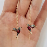 Pendientes Retro con Pájaros