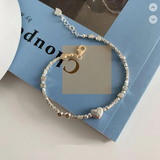 Pulsera cuadrada Amor Plateado