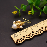 Pendientes Artesanales con Mostacillas de Arroz