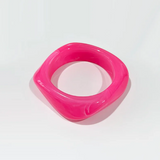 Pulsera Cuadrada Colorida en Acrílico