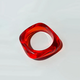 Pulsera Cuadrada Colorida en Acrílico