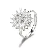 Anillo Giratorio con Girasol