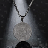 Colgante con Péndulo Tritone Ángel Seis Estrellas