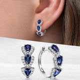 Aros con Cristal Brillante