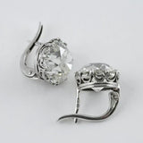 Pendientes Vintage en Plata con Circonita