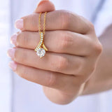 Collar Vintage en Oro con Zirconia