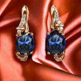 Pendientes Dorados Midnight Royal Drop