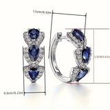 Aros con Cristal Brillante