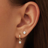 Pendientes de Botón con Piedra Tears of the Moon