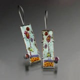 Pendientes Vintage con Esmalte Antiguo