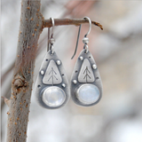 Pendientes de Plata con Piedra de Luna