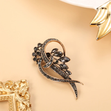 Pendientes Negros Elegantes con Circón