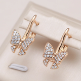 Pendientes Mariposa Brillantes