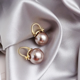 Pendientes de Perla en Bronce