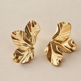 Pendientes Dorados ‘Media Flor