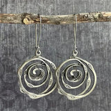Pendientes Laberinto en Plata