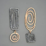 Pendientes Elegantes en Oro y Plata