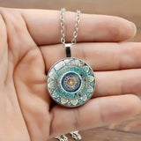 Colador Vintage Redondo con Mandala Azul
