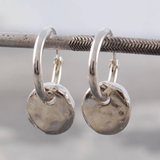 Pendientes Vintage Redondos Bañados en Plata