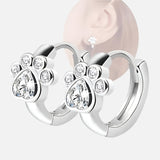 Pendientes Abrazo de Pata con Circonita Centelleante