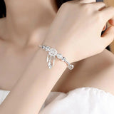 Pulsera Ajustable Atrapa Sueños en Plata